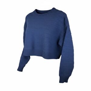Billabong Blue Ribbed Crew Neck Sweater